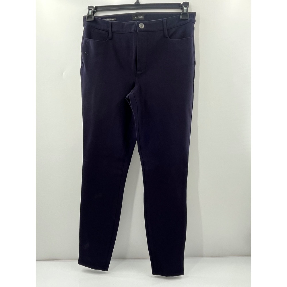 Talbots Soho 5-Pocket Jeggings Navy Blue Slim Fit Pants Size 4
